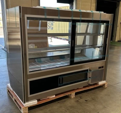 171-0019 72” Fresh Meat & Seafood Self Contained Full Service Display Cooler