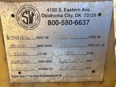 USED CATERPILLAR G3408TA