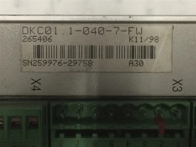 USED INDRAMAT DKCO1.1-04D-7-FW (1)-ECODRIVE AC-SERVO CONTROLLER