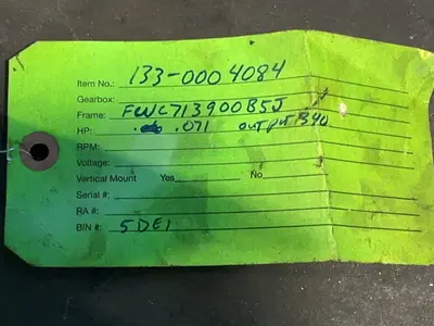 Used BOSTON GEAR FWC713900B5J Motors (misc) Ohio US | HGR 24 #1324978