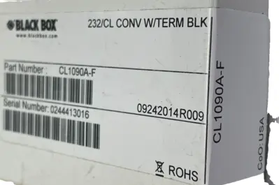 NEW BLACK BOX CL1090A-F TERMINAL BLOCK CL1090AF