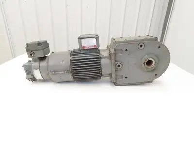 Bauer NPK830CFG00-111/200T-B-S Brake Gearmotor 165rpm 18:1 750W 85V w/Tacho