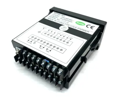 USED COLE PARMER TEMPERATURE DIN CONTROLLER 1/8" DIN 2 SPDT RELAYS