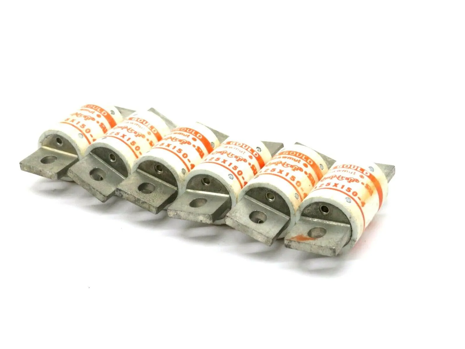 6 NEW MERSEN FERRAZ SHAWMUT A25X150-4 250V 150A SEMICOND FUSE A25X1504