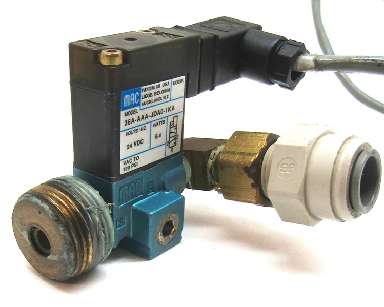 Used MAC 36A-AAA-JDA0-1KA Solenoid Valves | Industrial Parts R Us Inc. #360342