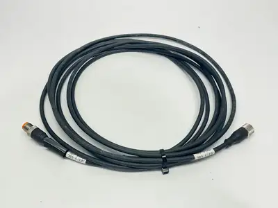 USED LUMBERG AUTOMATION DOUBLE-ENDED CONNECTION CORDSET M12 5M