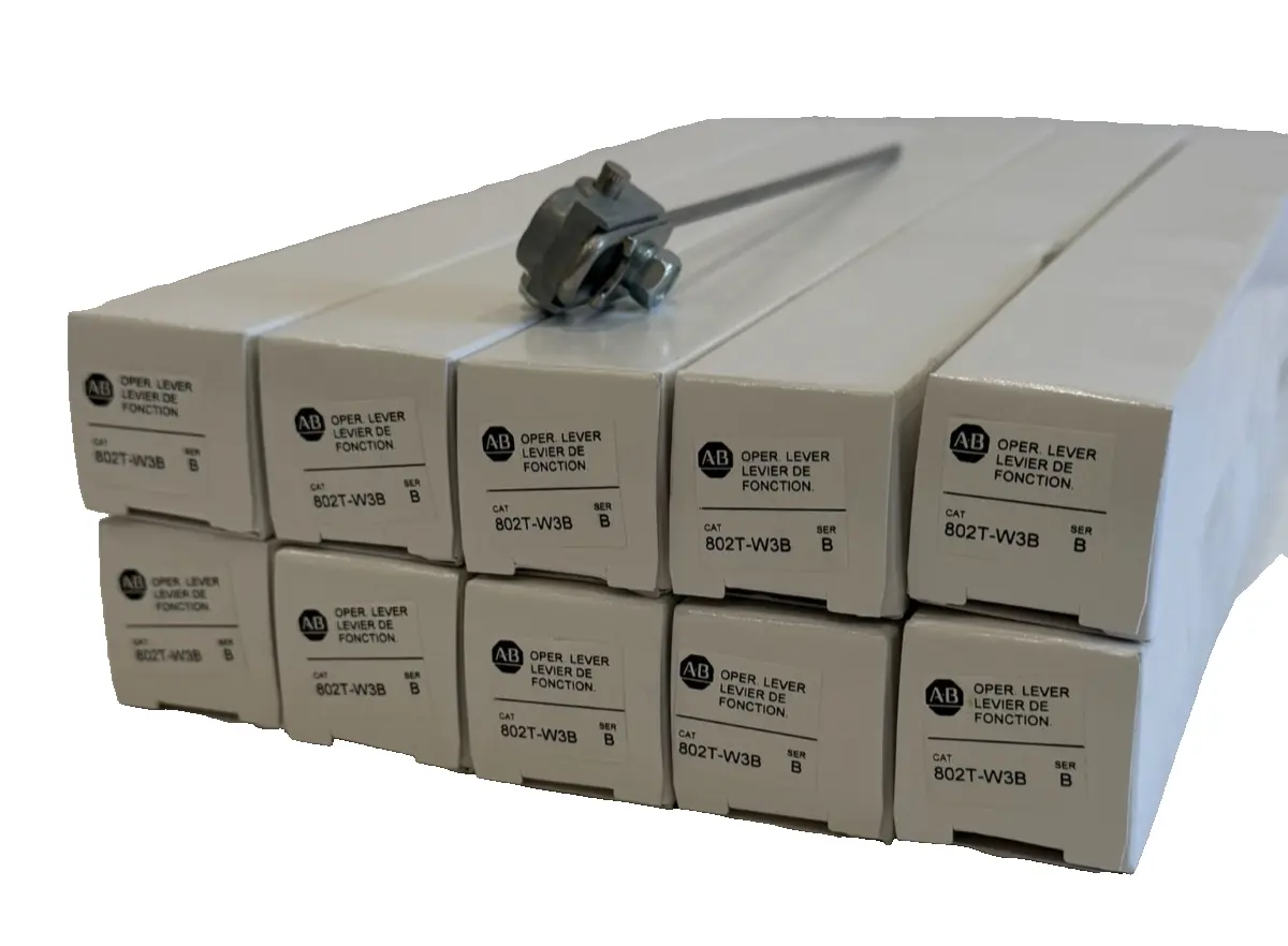 LOT OF 10 ALLEN-BRADLEY 802T-W3B SER.B OPERATING LEVER ROD 802TW3B