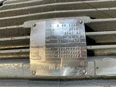 Westinghouse 20 HP 3505 RPM Motor