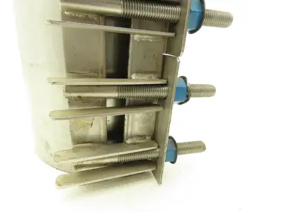 Dresser 364 Stainless Steel Pipe Repair Clamp 8.54"-8.94" 4-Bolt 12" Wide