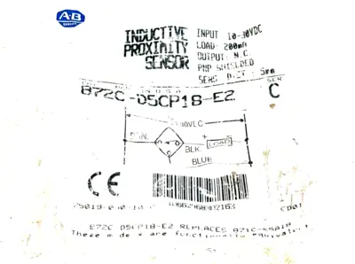 ALLEN BRADLEY 872C-D5CP18-E2 PROXIMITY SENSOR SER.C 872CD5CP18E2 NEW, SURPLUS