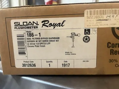 Used SLOAN 186-1 Plumbing Equipment Ohio US | Surplus Asset Holdings #1553681