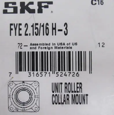 NEW SKF FYE 2.15/16 H-3 FLANGE BLOCK BEARING 2-15/16" BORE