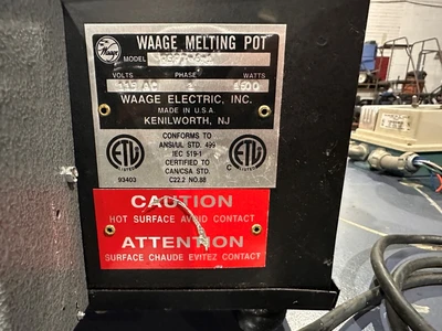 WAAGE RSP 7-6-1 DIP COAT SOLDER POT