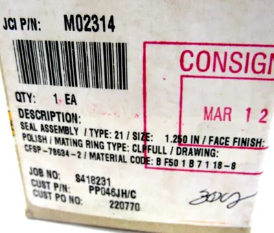 NEW JOHN CRANE M02314 SEAL ASSEMBLY PP046JH/C