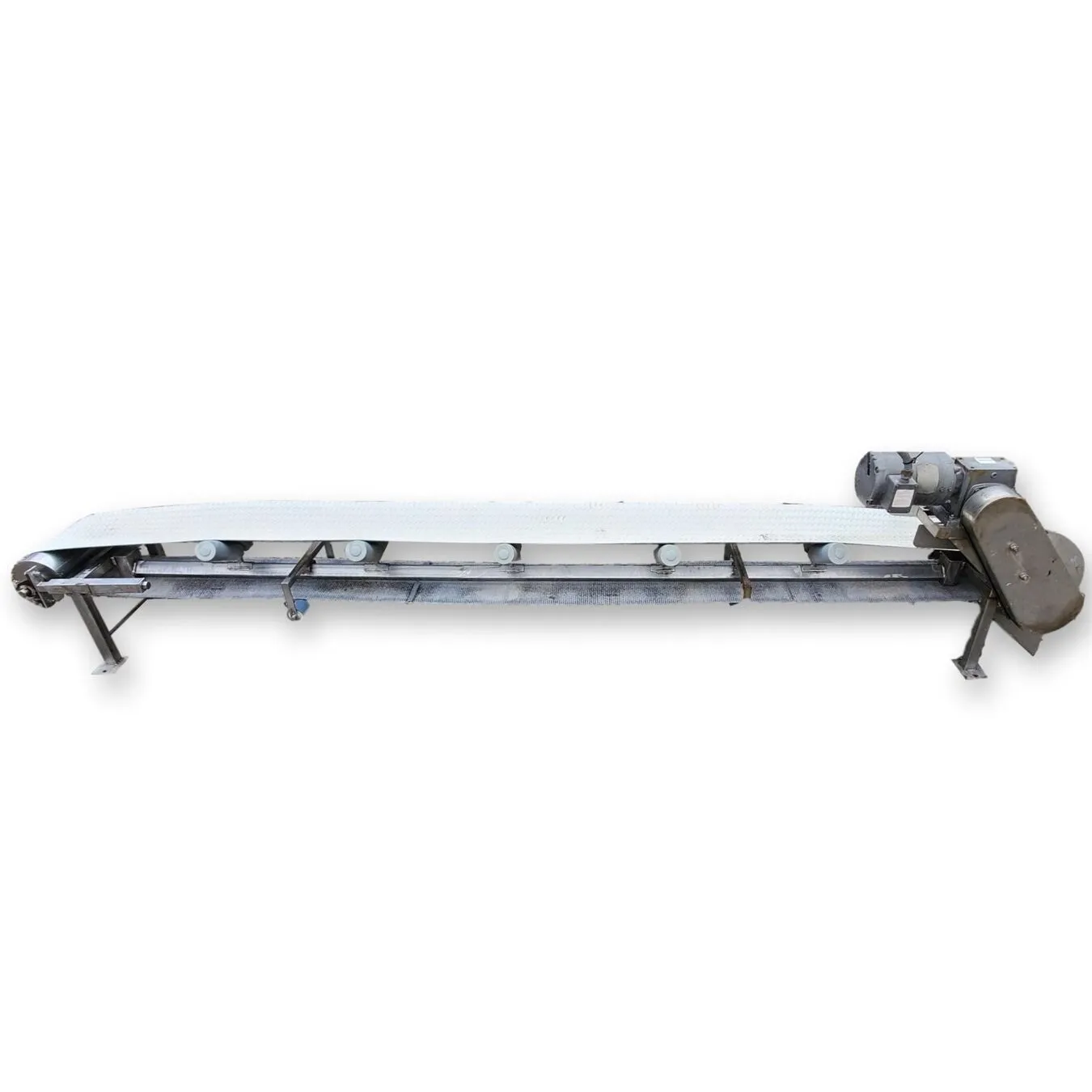 Used 11" Wide x 11' long Stainless Steel Belt Conveyor