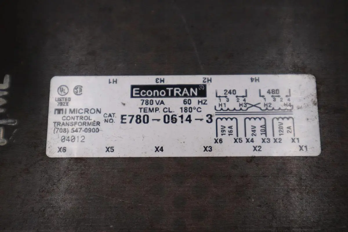 NEW MICRON TRANSFORMER E780-0614-3 STOCK H472