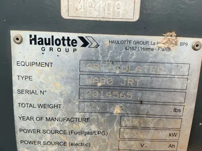 Used 2017 HAULOTTE HA80 JRT Telescopic Boom Lifts Michigan US | Miedema Asset Management Group #1288214