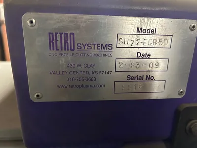 2009 RETRO SYSTEMS SH72-EDR5D Plasma Cutters | Asset Exchange Corporation (4)