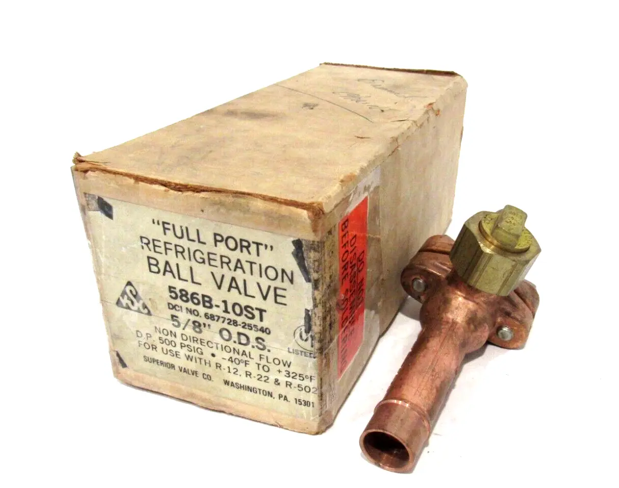 NEW SUPERIOR VALVE 586B-10ST BALL VALVE 5/8" 586B10ST