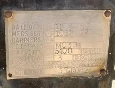 U.S. Steel Fuel Trailer Tank