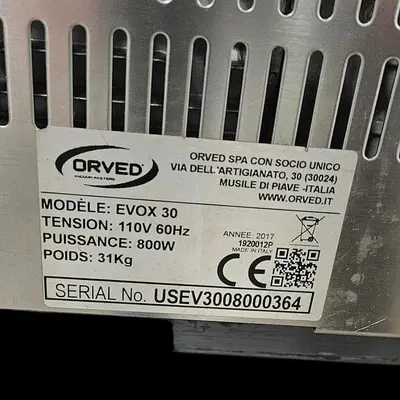 USED ORVED EVOX 30
