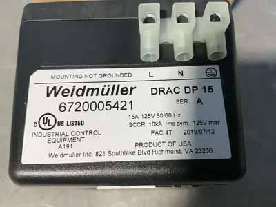 Used 2019 WEIDMULLER 6720005421 Bus Bars & Plugs Ohio US | HGR 24 #1545373