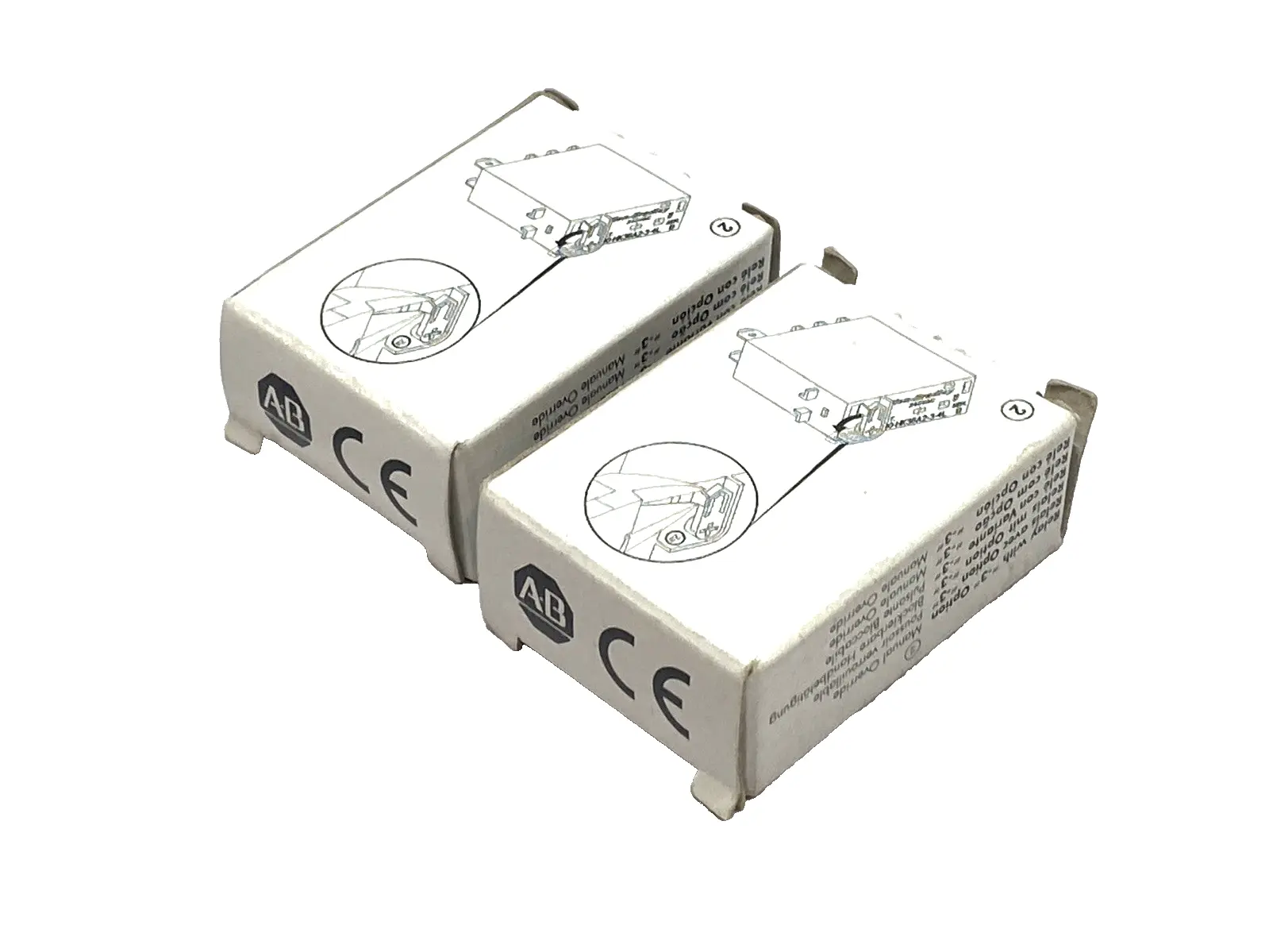 USED ALLEN‑BRADLEY SLIM LINE RELAY 8A 24VDC SER. B LOT OF 2