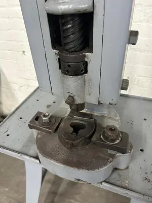 H. Blundell & Co Antique Hand Operated Stamping / Forming Screw press / Fly Press Providence RI - 1869