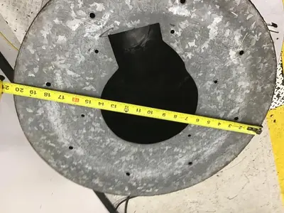 USED METAL FABRICATOR HOPPER