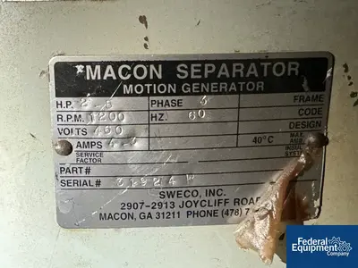 USED Macon 60" Macon Screen, S/S, Dual Deck