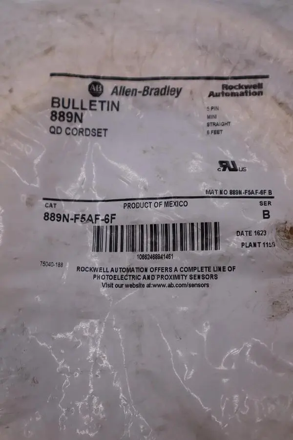 NEW ALLEN BRADLEY 889N-F5AF-6F SER. B 600V 8A STOCK H1528
