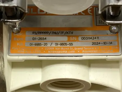 USED WILDEN AIR OPERATED DOUBLE DIAPHRAGM PUMP 1/2" P1/PPPPP/TNU/TF/KTV