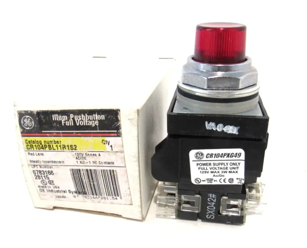 NEW GENERAL ELECTRIC CR104PBL11R1S2 PUSHBUTTON