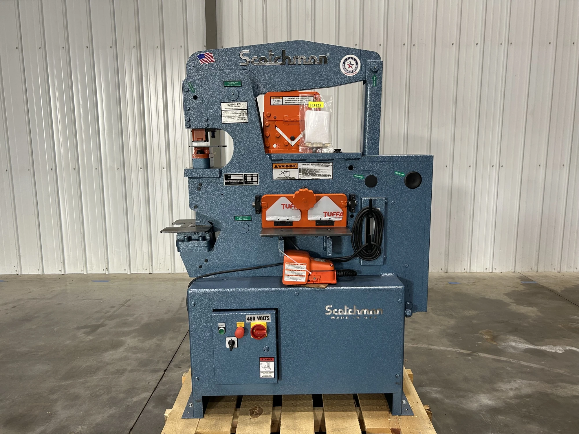 Scotchman 50 Ton Ironworker, Model 50514-EC with LED Lighting, 480 Volt / 3 Phase