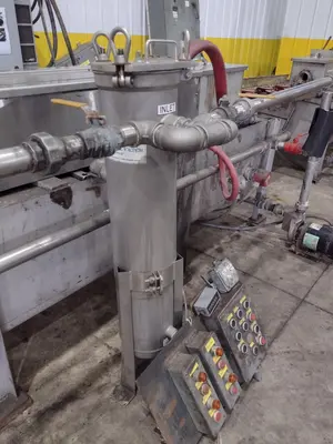 4" CAPACITY ULTRASONIC BAR & TUBE CONTINUOUS WASHER: STOCK #22589