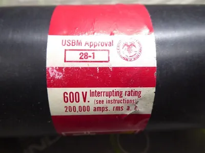 Fusetron FRS225 Time Delay Current Limiting Fuse 225 Amps 600VAC New