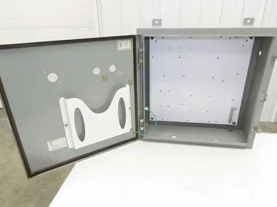 SCE SCE-24H2408LP Electrical Enclosure Junction Box 24x24x8" Type 12 Gray
