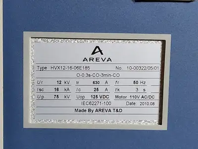 NEW AREVA HVX12-16-06E185