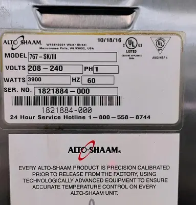 USED ALTO SHAAM 767-SK/111