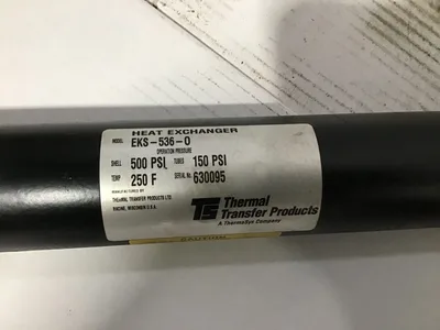 Thermal Transfer Products EKS-536-0 Tube & Shell Heat Exchanger TS
