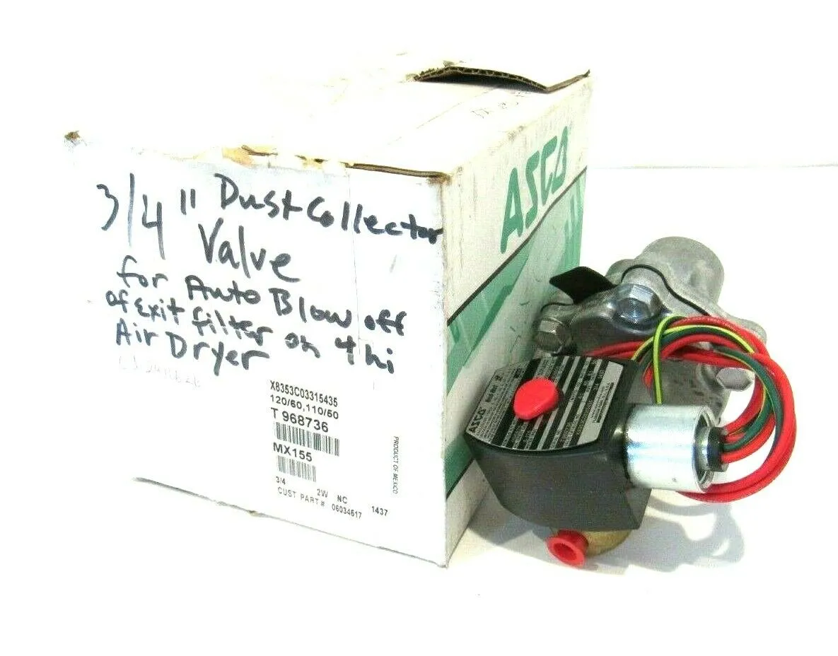 NEW ASCO X8353C03315435 SOLENOID VALVE 120/60 110/50