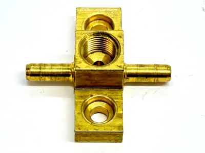 Johnson Controls F-700-80 Tee Fitting 1/4" Barb x 1/4" Barb x 1/8" NPT