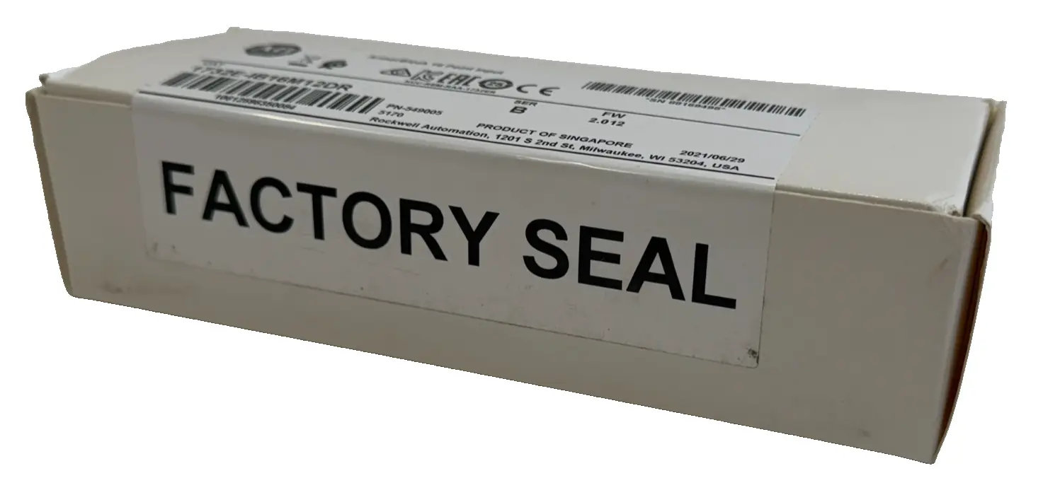 ALLEN BRADLEY 1732E-IB16M12DR I/O BLOCK 1732EIB16M12DR FW 2.012 NEW,SURPLUS