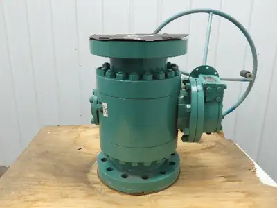 PBV 6700 Series 6" Flanged #600 Trunnion Ball Valve Handwheel Gear Operator