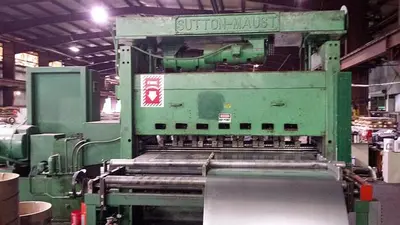 80" SUTTON-MAUST PRECISION BACKED UP ROLLER LEVELER (USED)