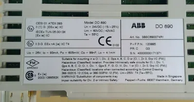 ABB TU890 - 3BSC690075R1Termination Module w/ DO890 - 3BSC690074R1 Module 4H