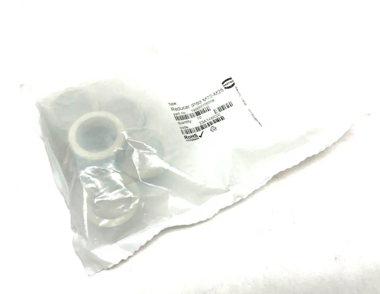 New | in-Stock HARTING REDUCER FITTING W/ O-RING IP68 M32-M25 Electrical Fittings Michigan US | Maverick Industrial Sales #1091009