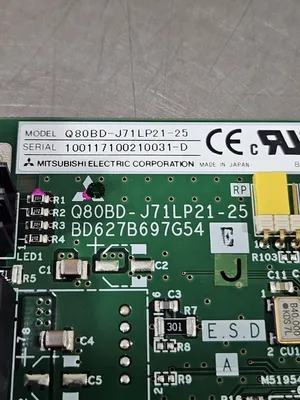MITSUBISHI Q80BD-J71LP21-25 PROGRAMMABLE CONTROLLER CARD Loc 3E-16