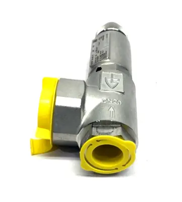 USED GOETZE ARMATUREN ANGLED SAFETY VALVE 1.2BAR DN20
