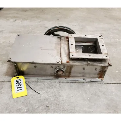 Used 6" sq. Stainless Steel Maintenance Gate Valve